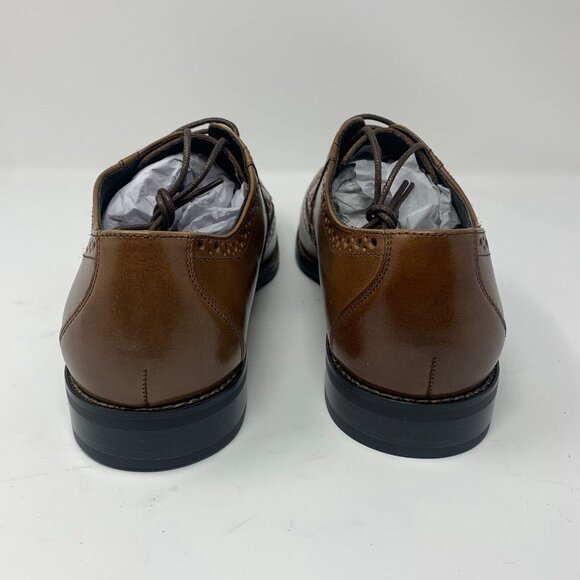 Stacy Adams Garrison 24916-221 Dress Shoes Mens 9.5M Cognac Wingtip Oxford S0664 main image 9